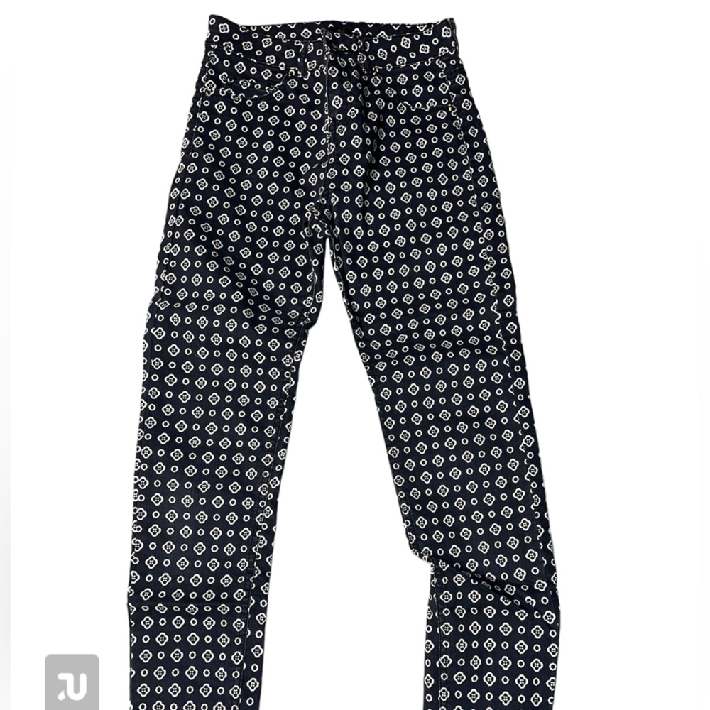 Women’s H&M pattern pants, gray, size 4